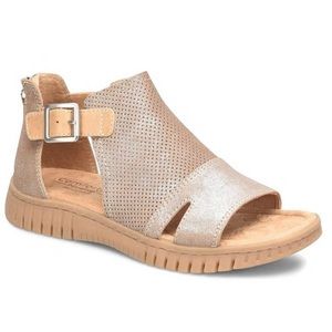 Comfortiva Crestin Pillowtop Memory Foam Sandals - Gold
